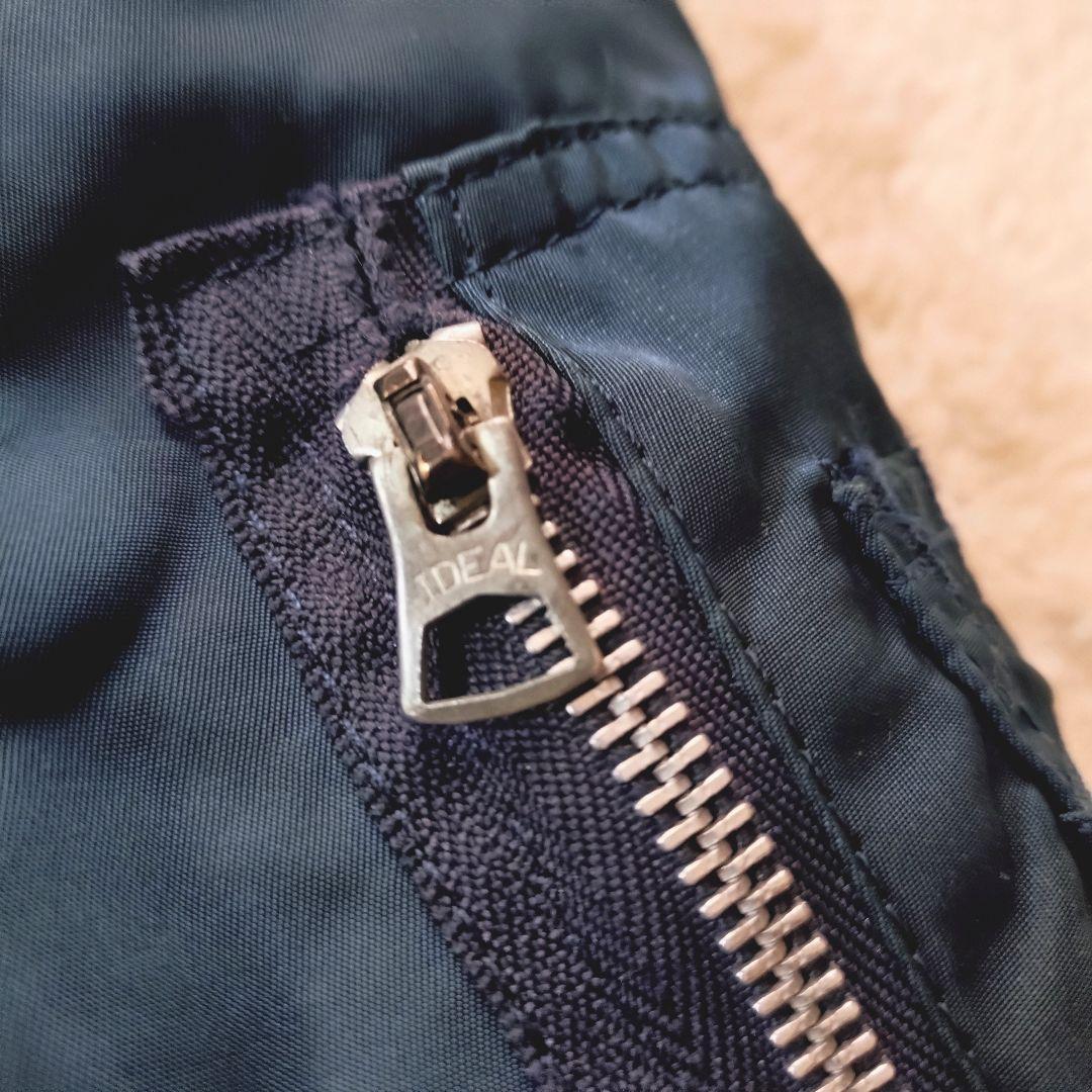 実物 80s ALPHA MA-1 bomber jkt navy IDEAL
