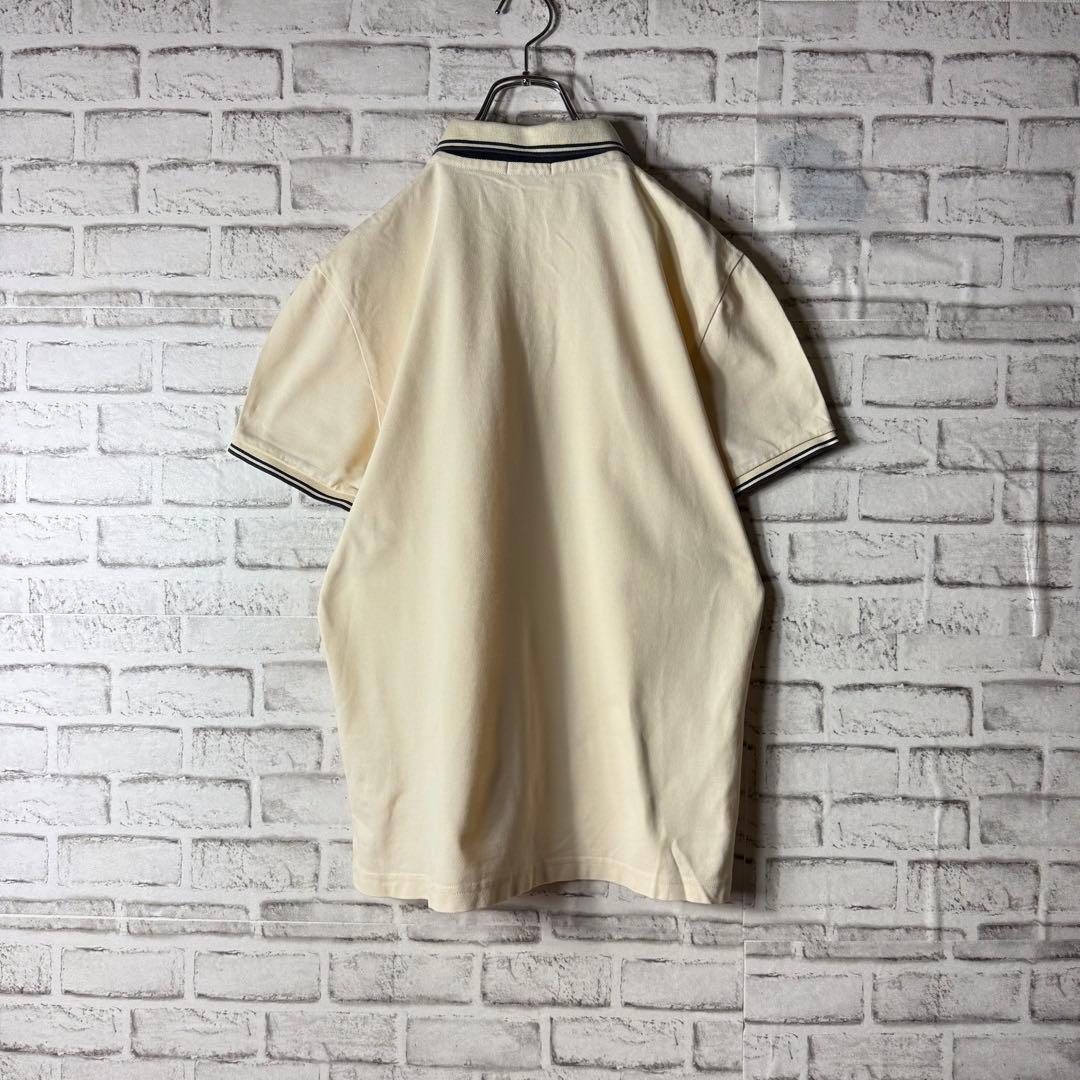 [鑑定済]モンクレール☆ワッペンロゴポロシャツ 希少ベージュ Lサイズ