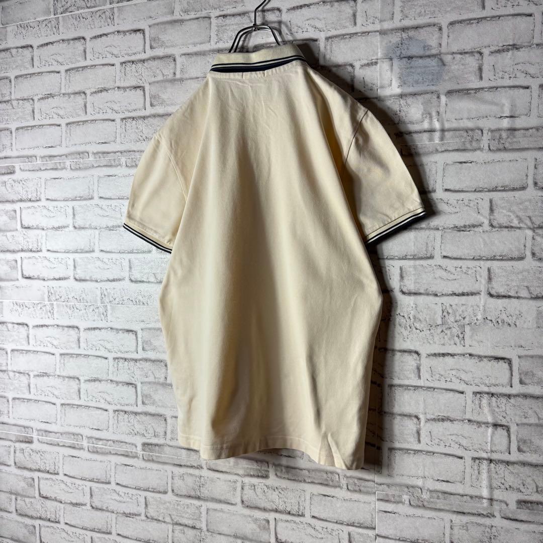 [鑑定済]モンクレール☆ワッペンロゴポロシャツ 希少ベージュ Lサイズ