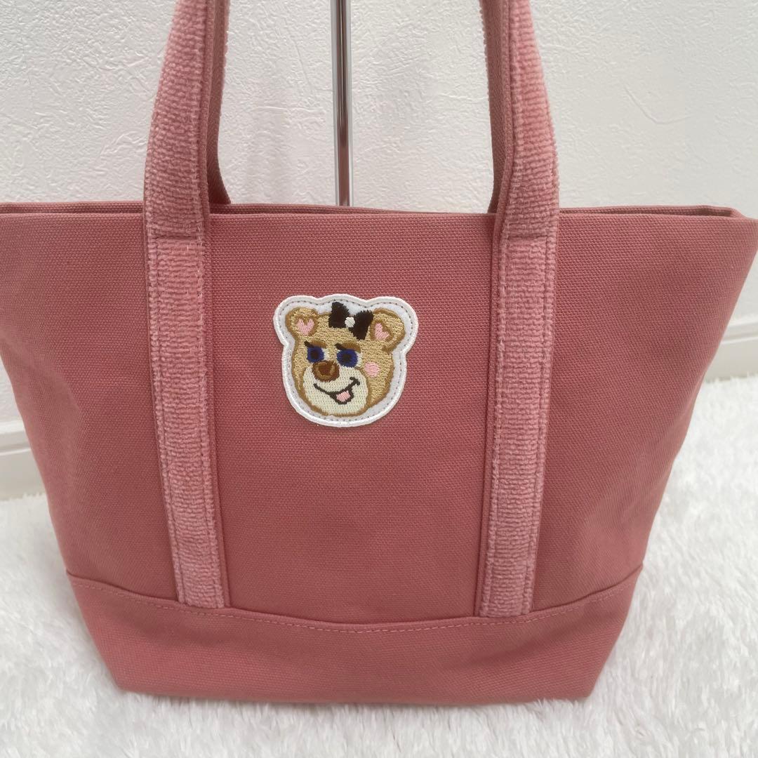 【早い者勝ち！ほぼ未使用✨】オールドテディガール ワッペントートバッグ 小サイズ