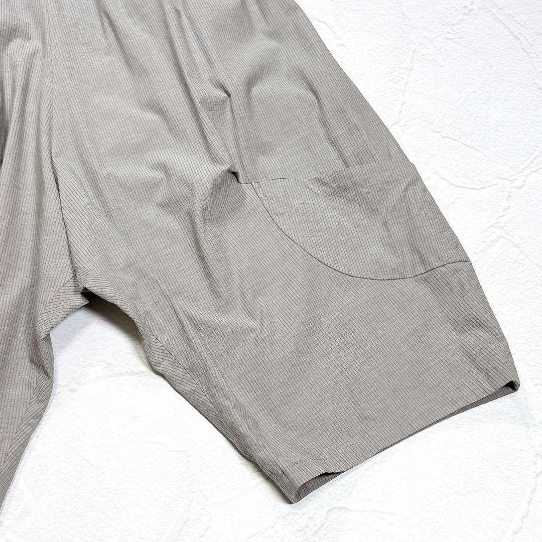 ✨美品✨近年 慈雨 サルエルパンツ ペチコート付き ストライプ イージーパンツ