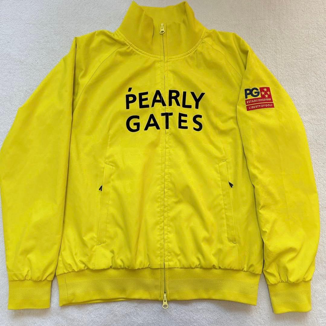 極美品　パーリーゲイツ　蓄熱裏地　スニード　ジャケット　星条旗　スター　イエロー