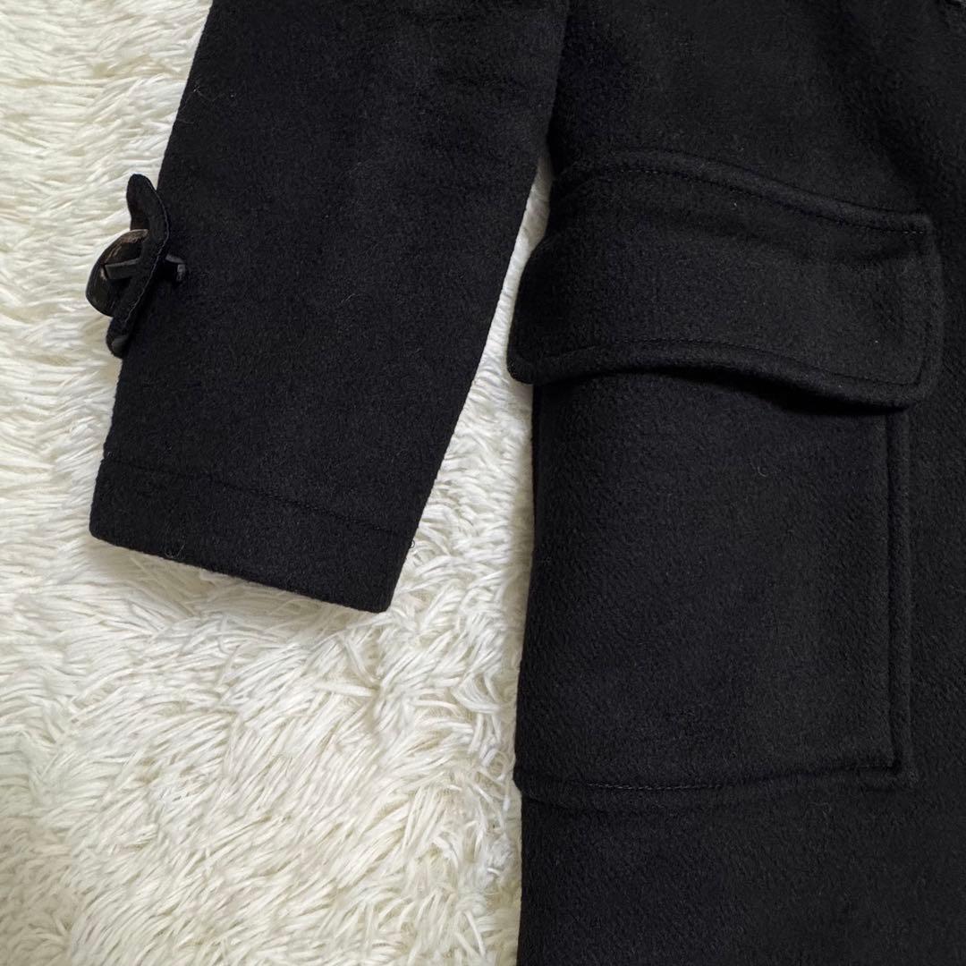 Gloverall ダッフルコート チェック フード 水牛トグル ブラック M