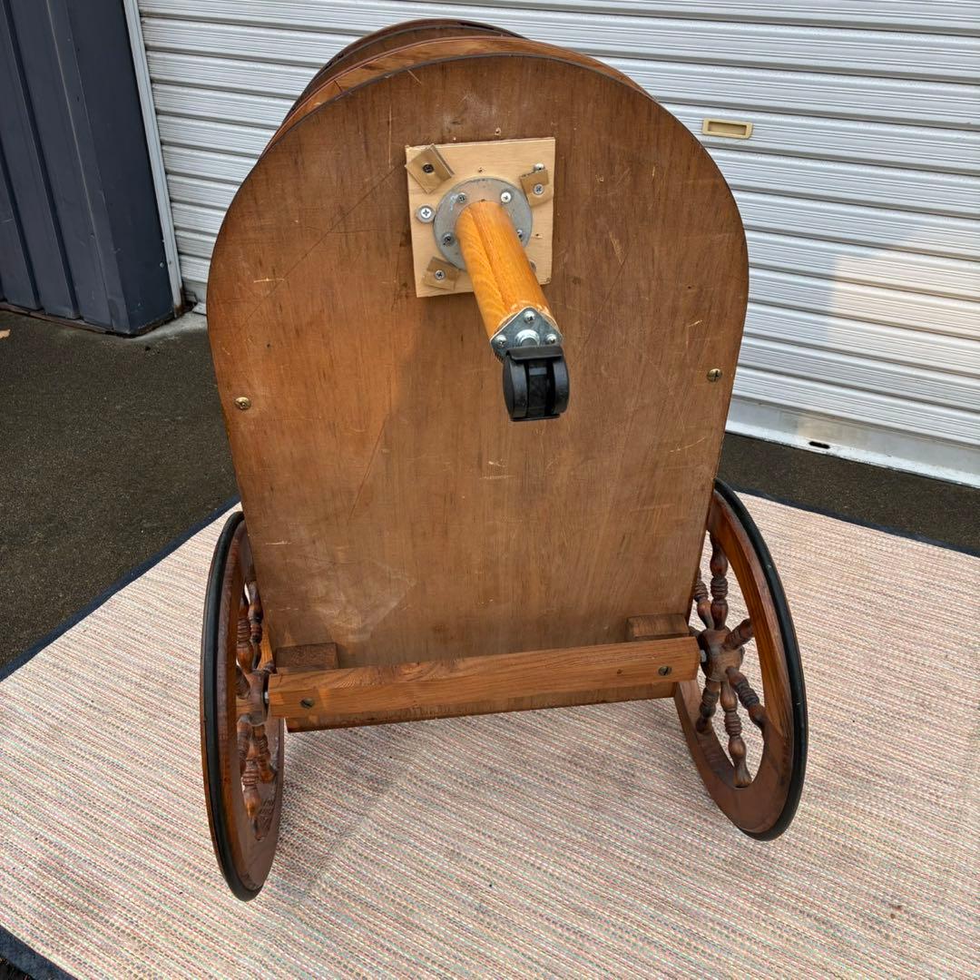 【送料込】アンティーク家具　キッチンワゴン　トロリーワゴン　ヴィンテージ