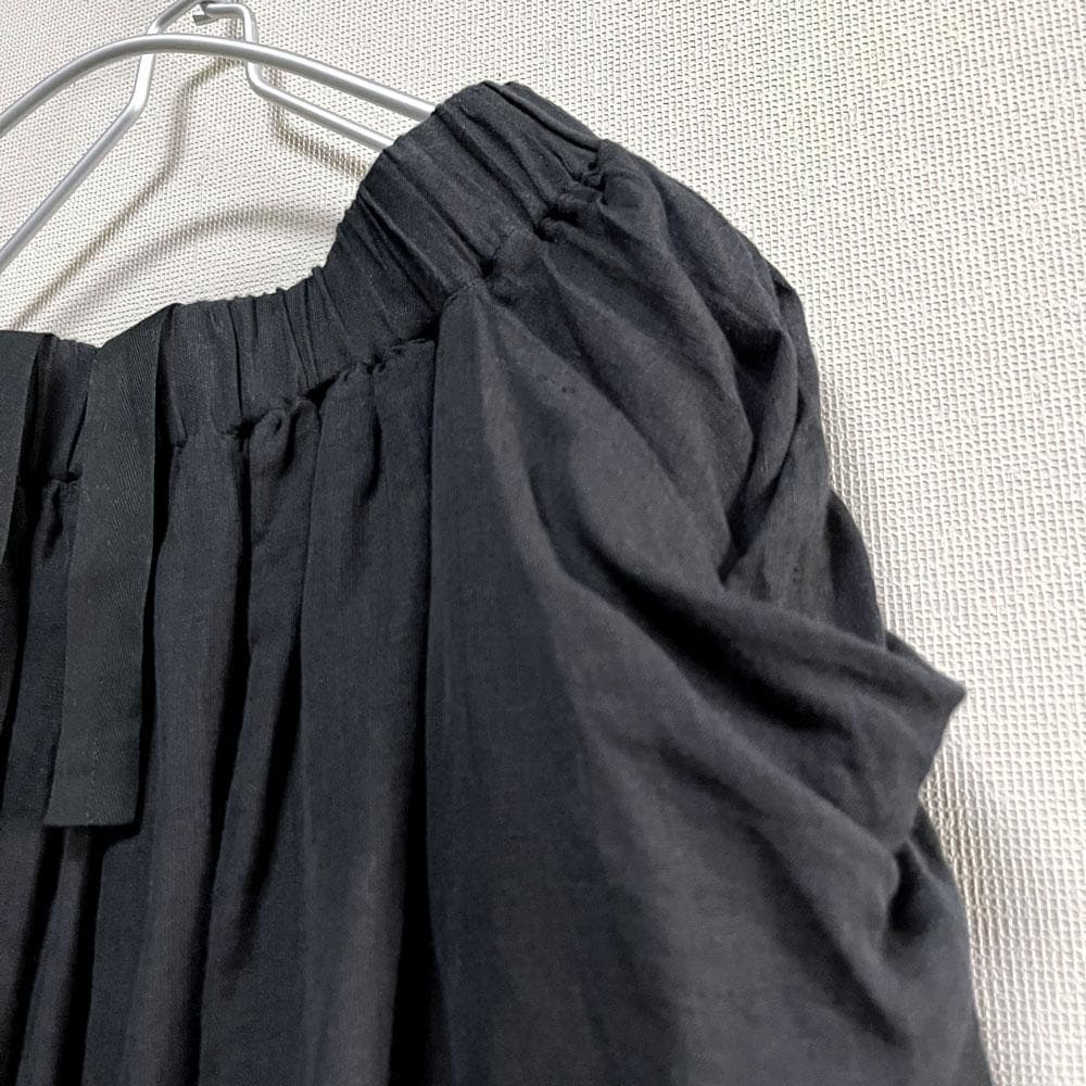 Veritecoeur カディ リネン ギャザー イージー パンツ 手織り