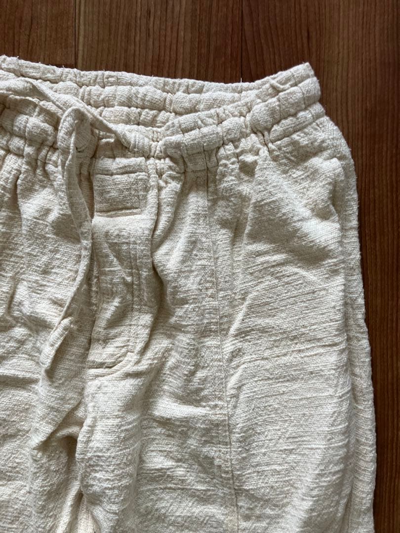 うさとUsato アイボリー カジュアルパンツ男女兼用