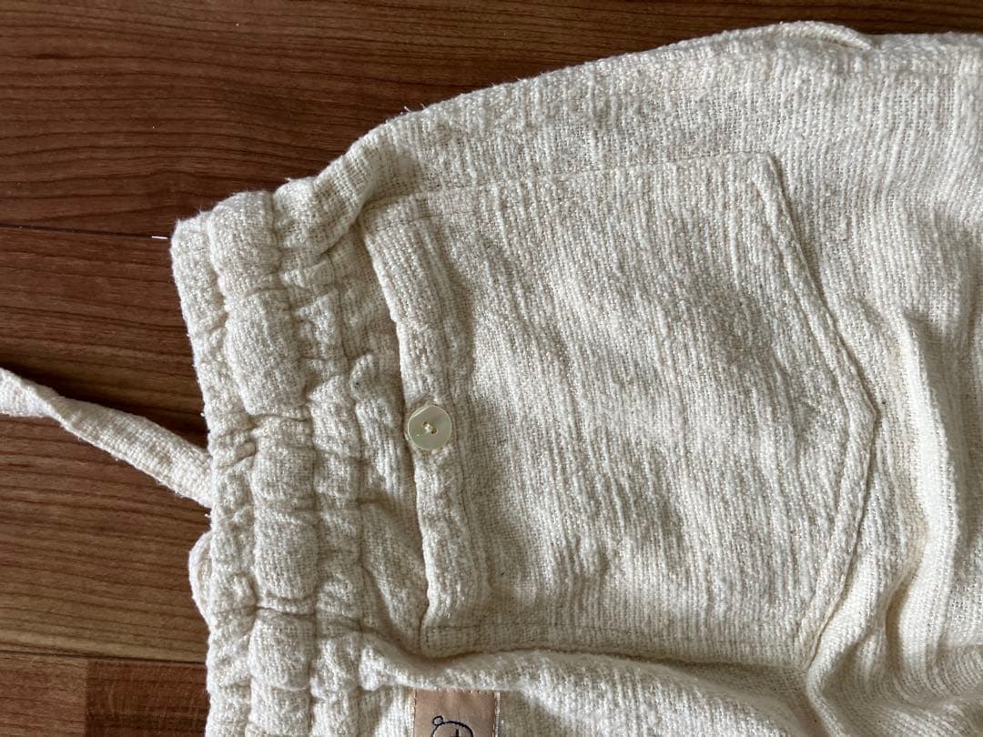 うさとUsato アイボリー カジュアルパンツ男女兼用