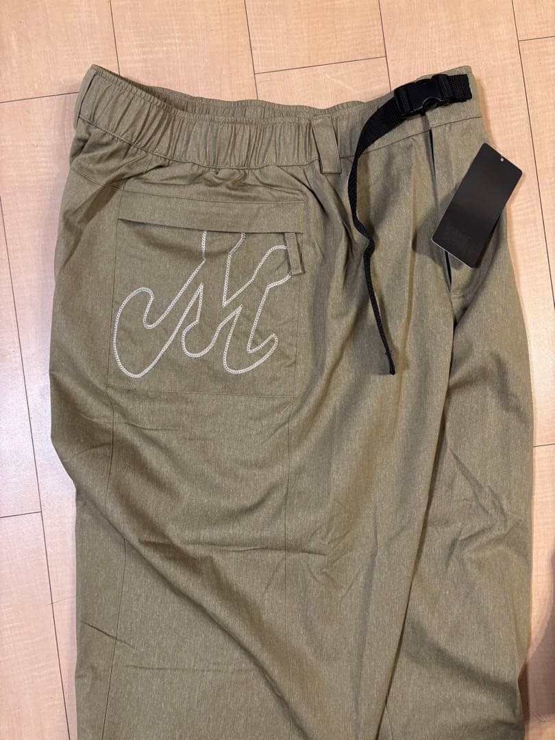 MAHF XL カーキ 新品・未使用　サイドポケットスノーパンツ