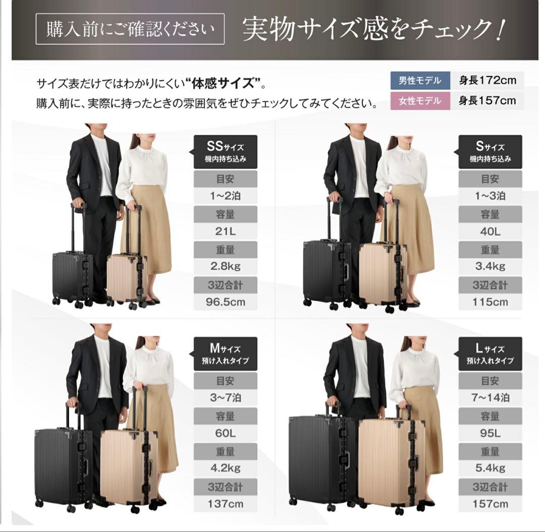 C.JUTRO キャリーケース キャリーバッグ スーツケースM