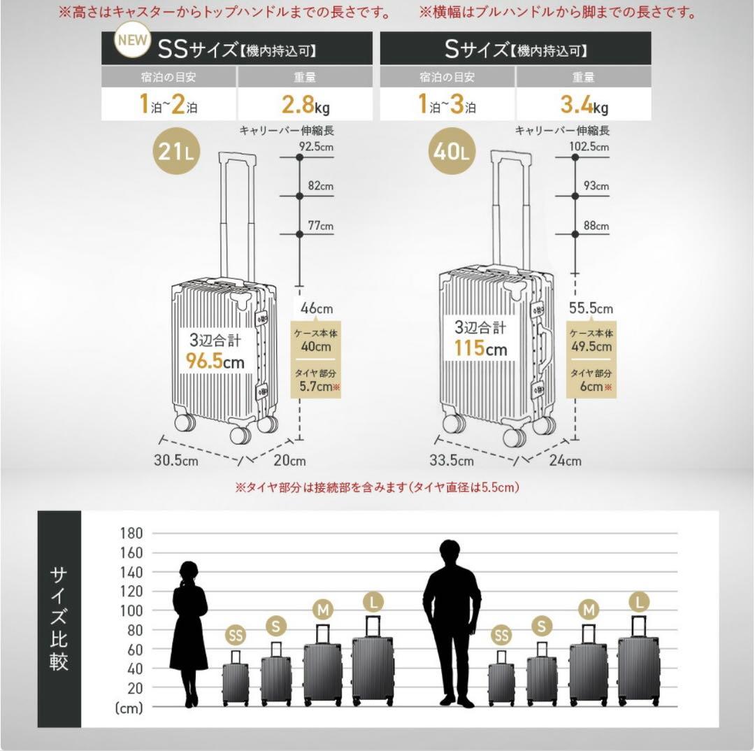 C.JUTRO キャリーケース キャリーバッグ スーツケースM