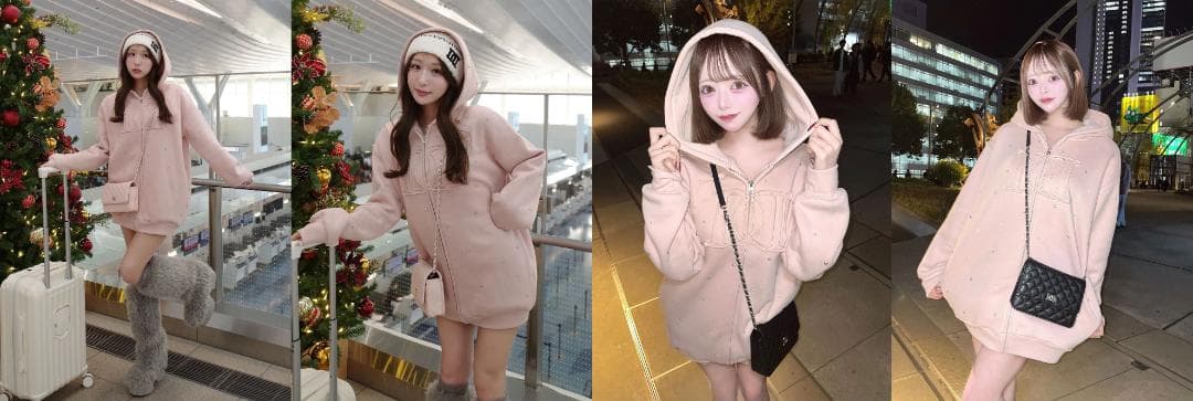 ダーリッチ darich DDロゴビジュージップパーカー グレー GRY