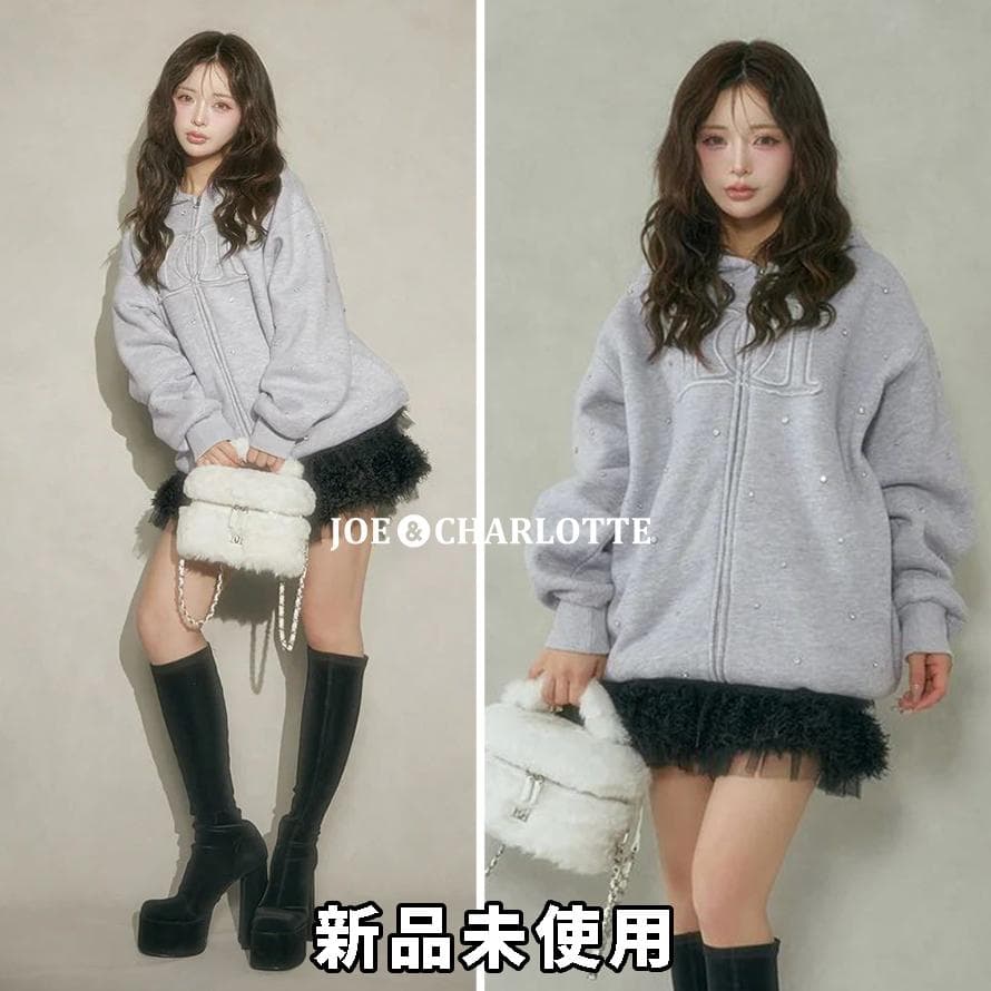 ダーリッチ darich DDロゴビジュージップパーカー グレー GRY