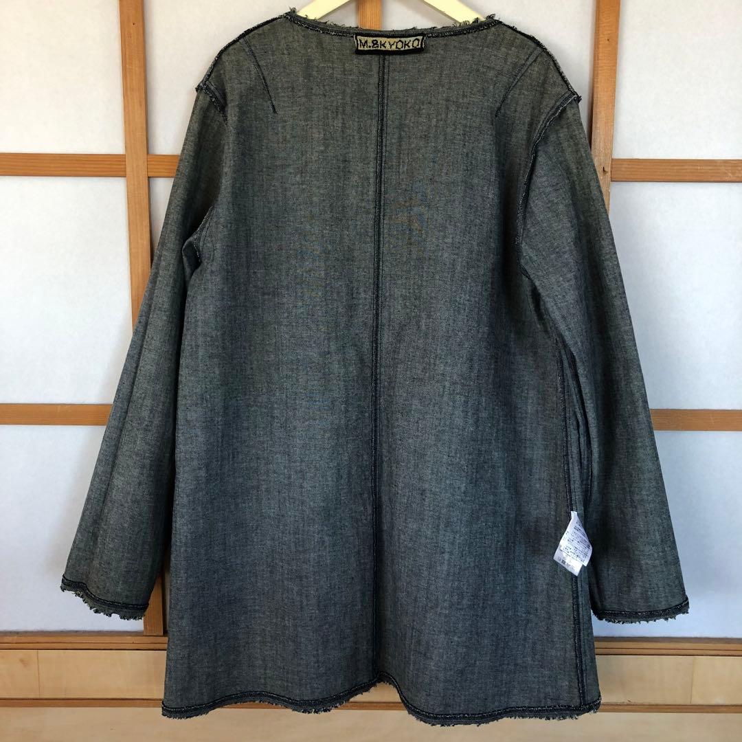 新品　エムアンドキョウコ　レディース　洗える　デニム　ジャケット　ライトアウター