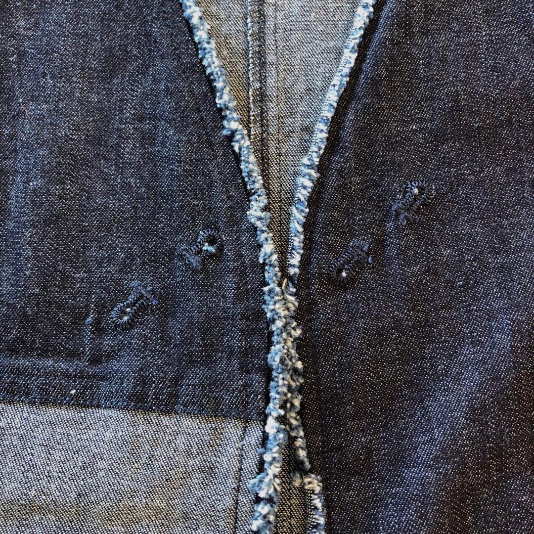 新品　エムアンドキョウコ　レディース　洗える　デニム　ジャケット　ライトアウター