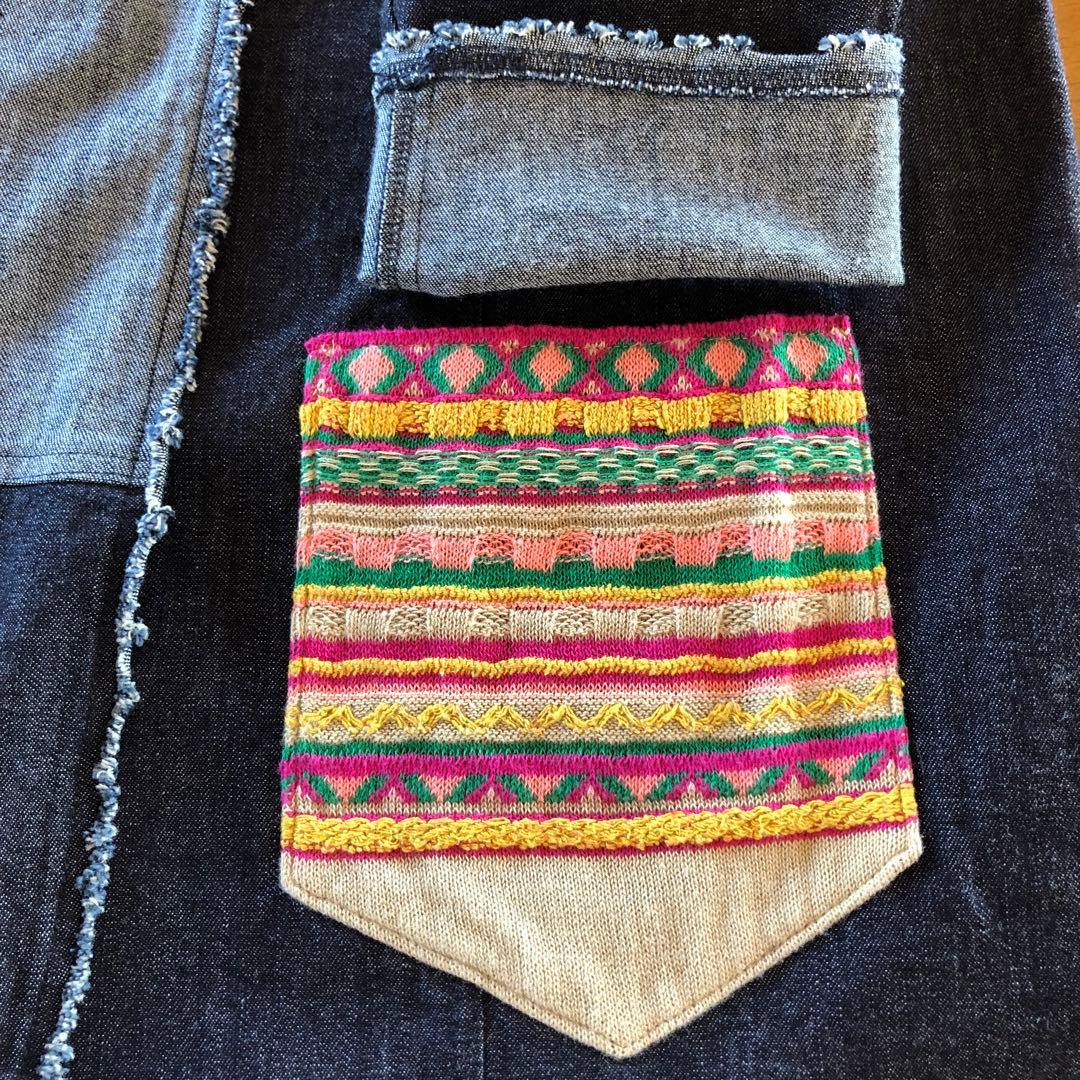 新品　エムアンドキョウコ　レディース　洗える　デニム　ジャケット　ライトアウター