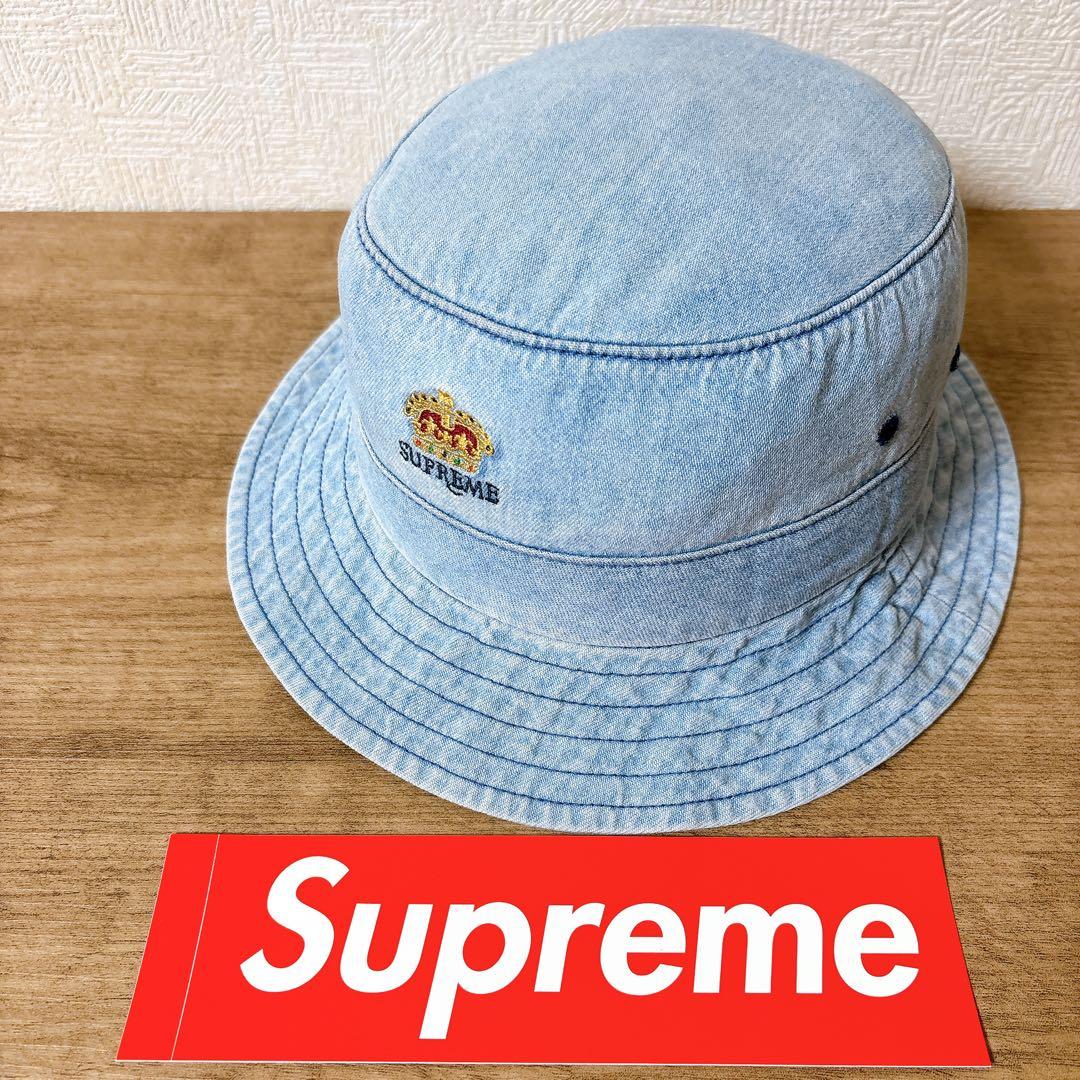 正規品　Supreme バケットハット　帽子 アメリカ製　デニム　水色