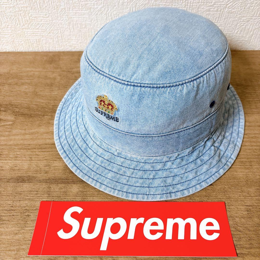 正規品　Supreme バケットハット　帽子 アメリカ製　デニム　水色