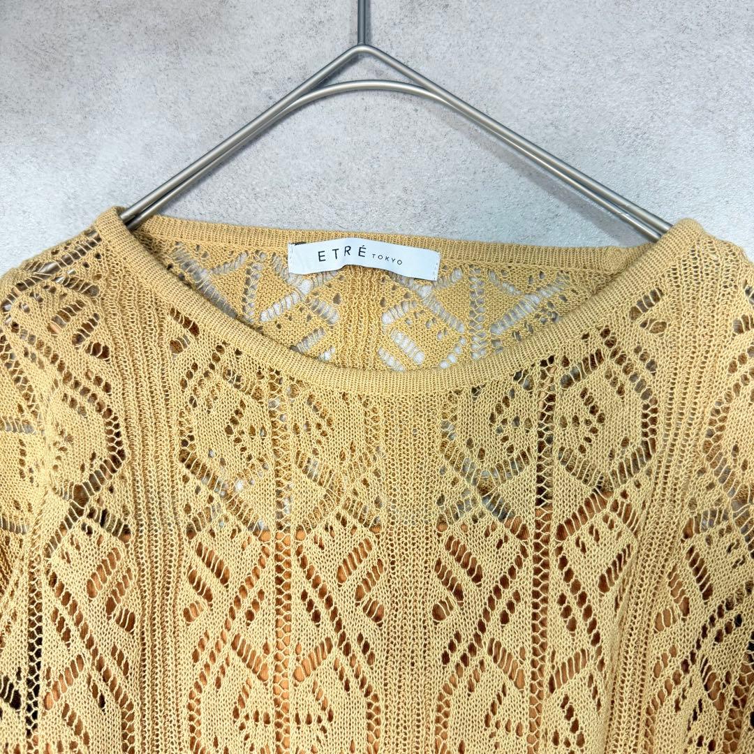 ブルちゃん 未使用✨ETRE TOKYO レースパターンニットワンピース