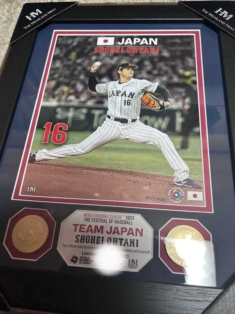 大谷翔平 WBC優勝記念 投打セット　郵便局限定1500個