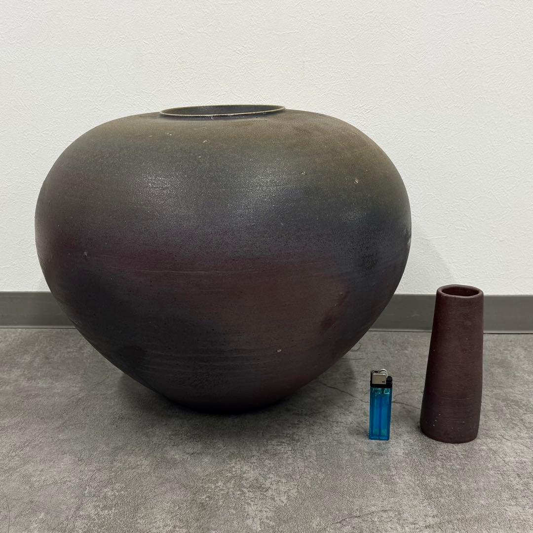 SNT1378 備前焼 大壺 花入 花器 花瓶 一輪挿し 19点 まとめ売り