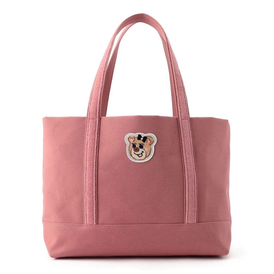 【新品未使用】フェイラー オールドテディ ワッペントートバッグ ピンク 小