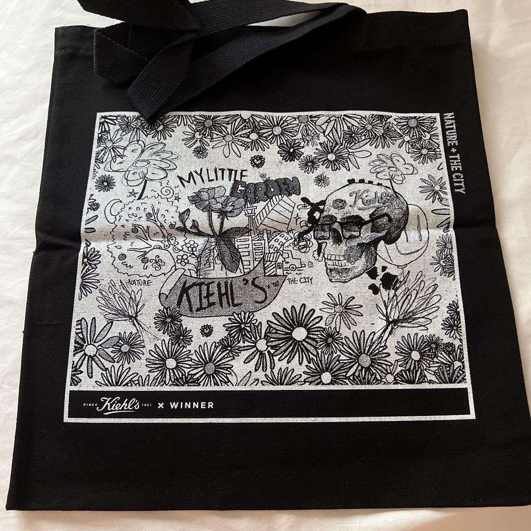 WINNER KIEHL’S  コラボエコバッグ トートバッグ ブラック