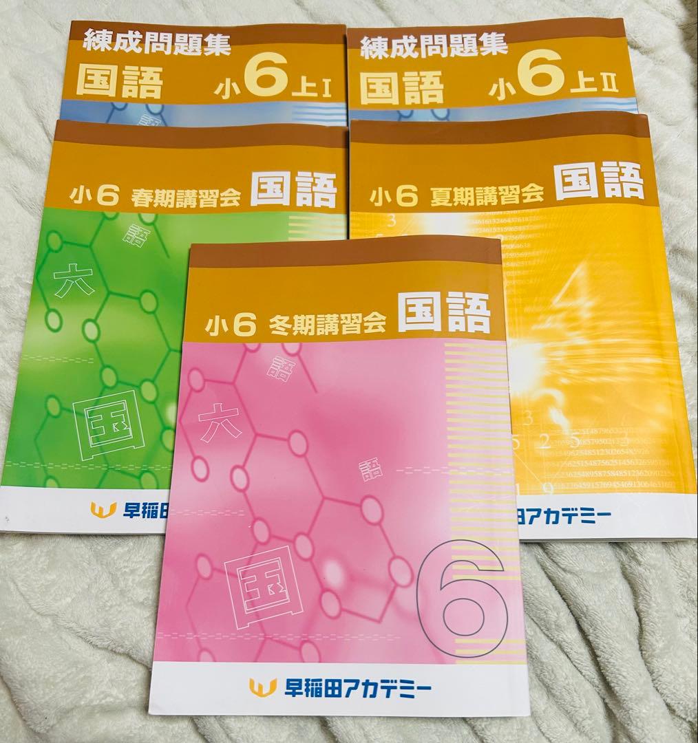 予習シリーズ 演習問題集 国語 算数 6年生 解答・解説付き 早稲アカ 四谷大塚