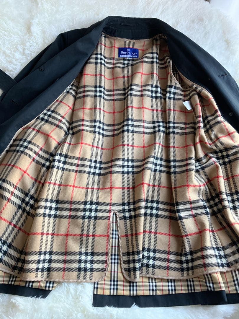 Burberrys OF LONDON BLUE LABEL ライナー付 希少