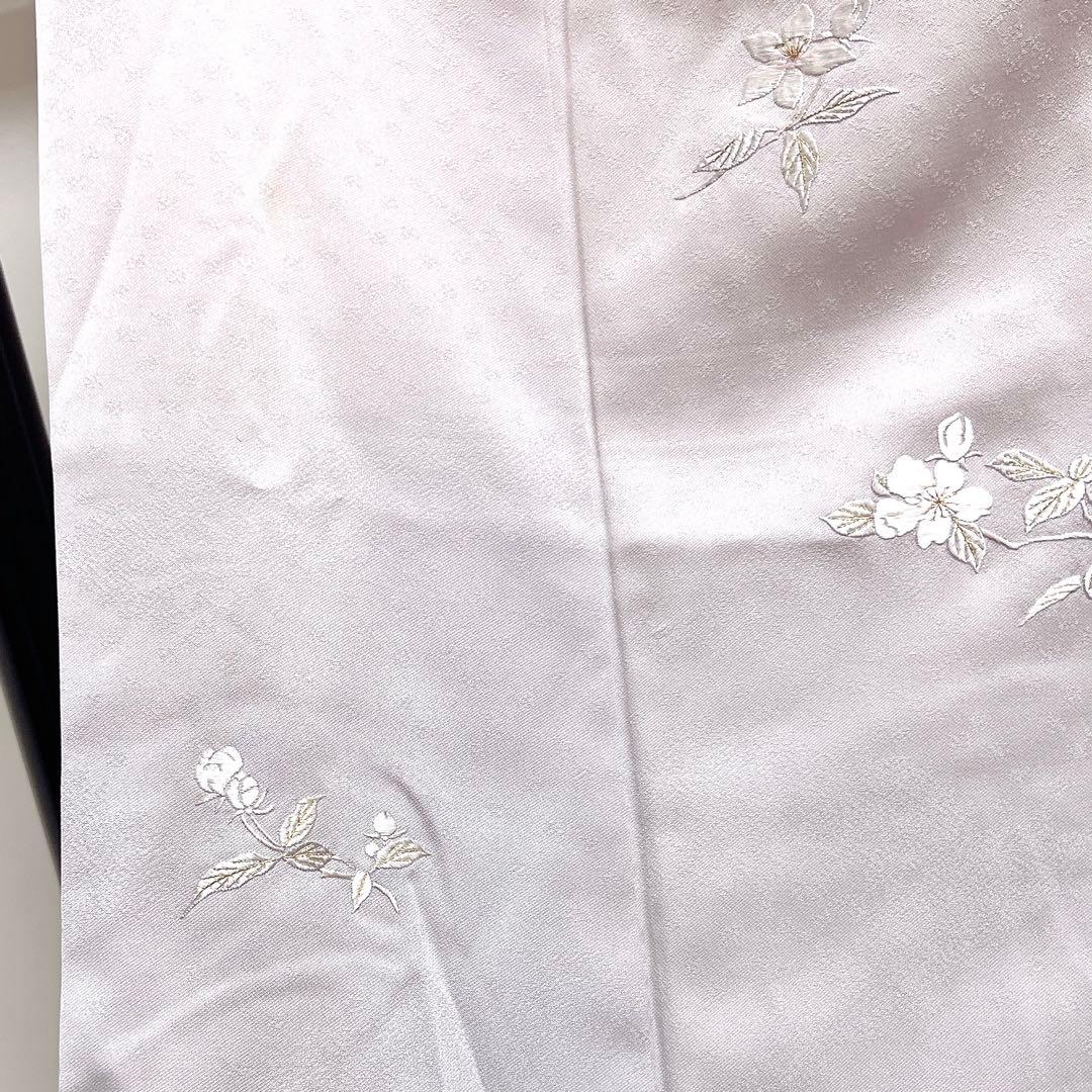 付け下げ　花模様　刺繍　グラデーション　紋無し　着物　026k