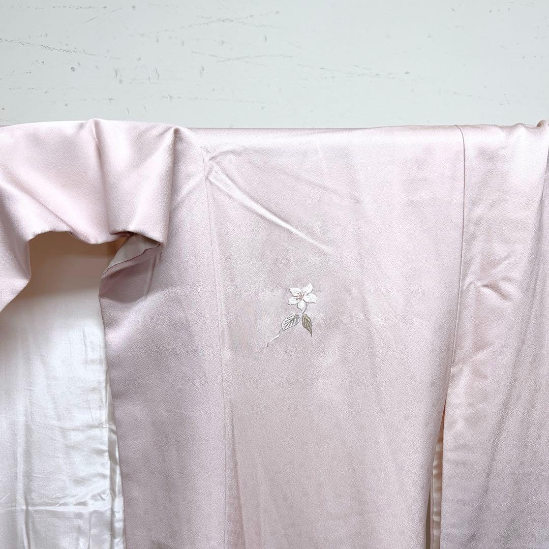 付け下げ　花模様　刺繍　グラデーション　紋無し　着物　026k