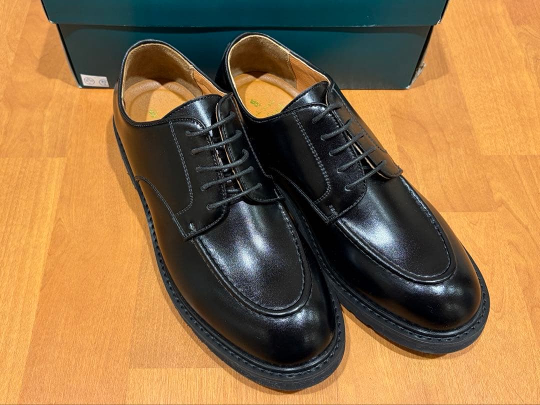 値下　London Shoe Make 本革 レザー Uチップ シューズ 箱付き