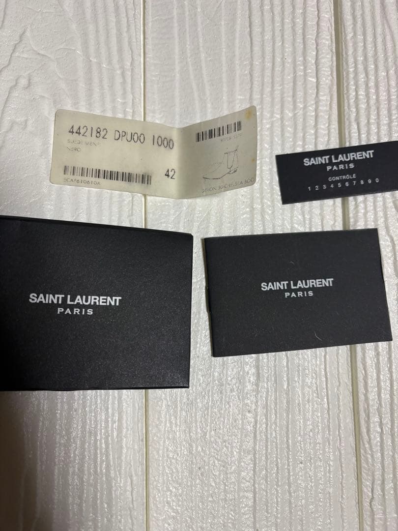 サンローラン　16AW サイドゴア　スエードブーツ　42