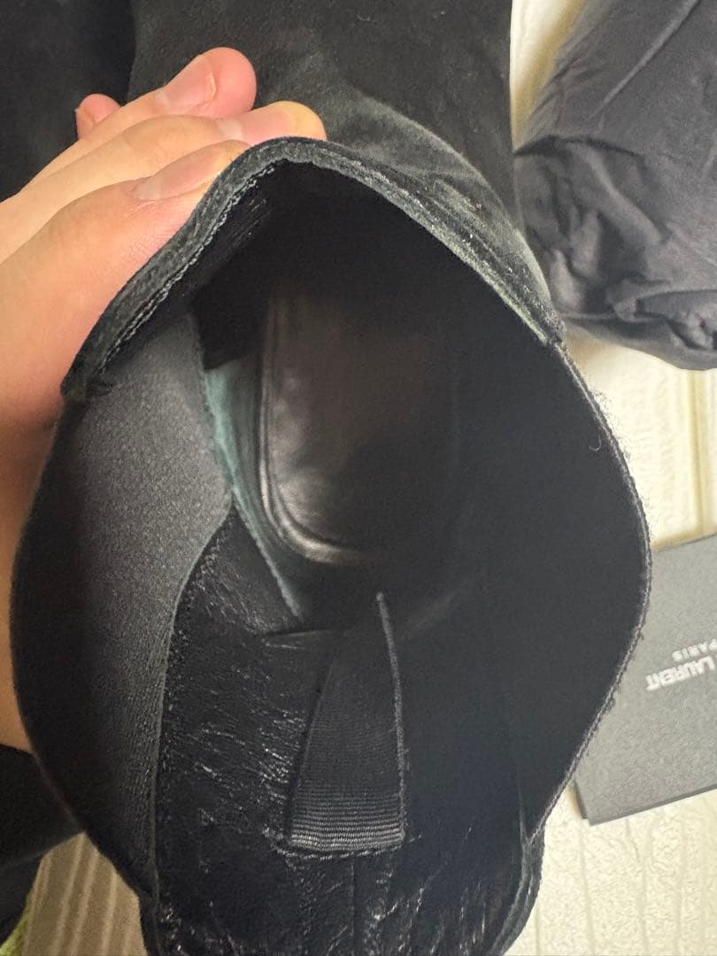 サンローラン　16AW サイドゴア　スエードブーツ　42