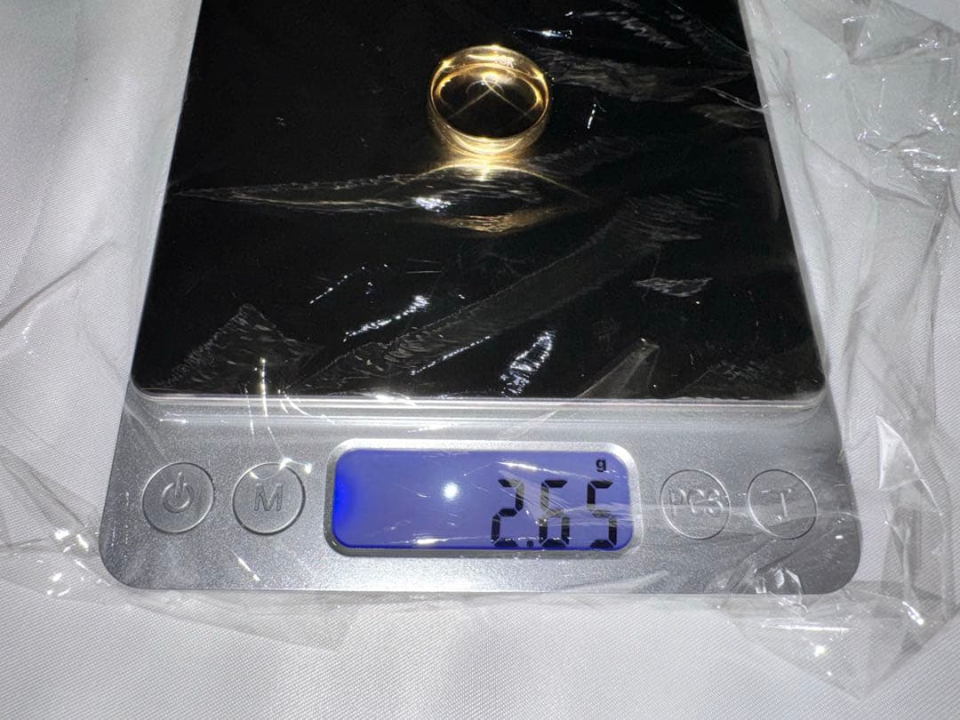 指輪 8号 18K K18 750 金 純金