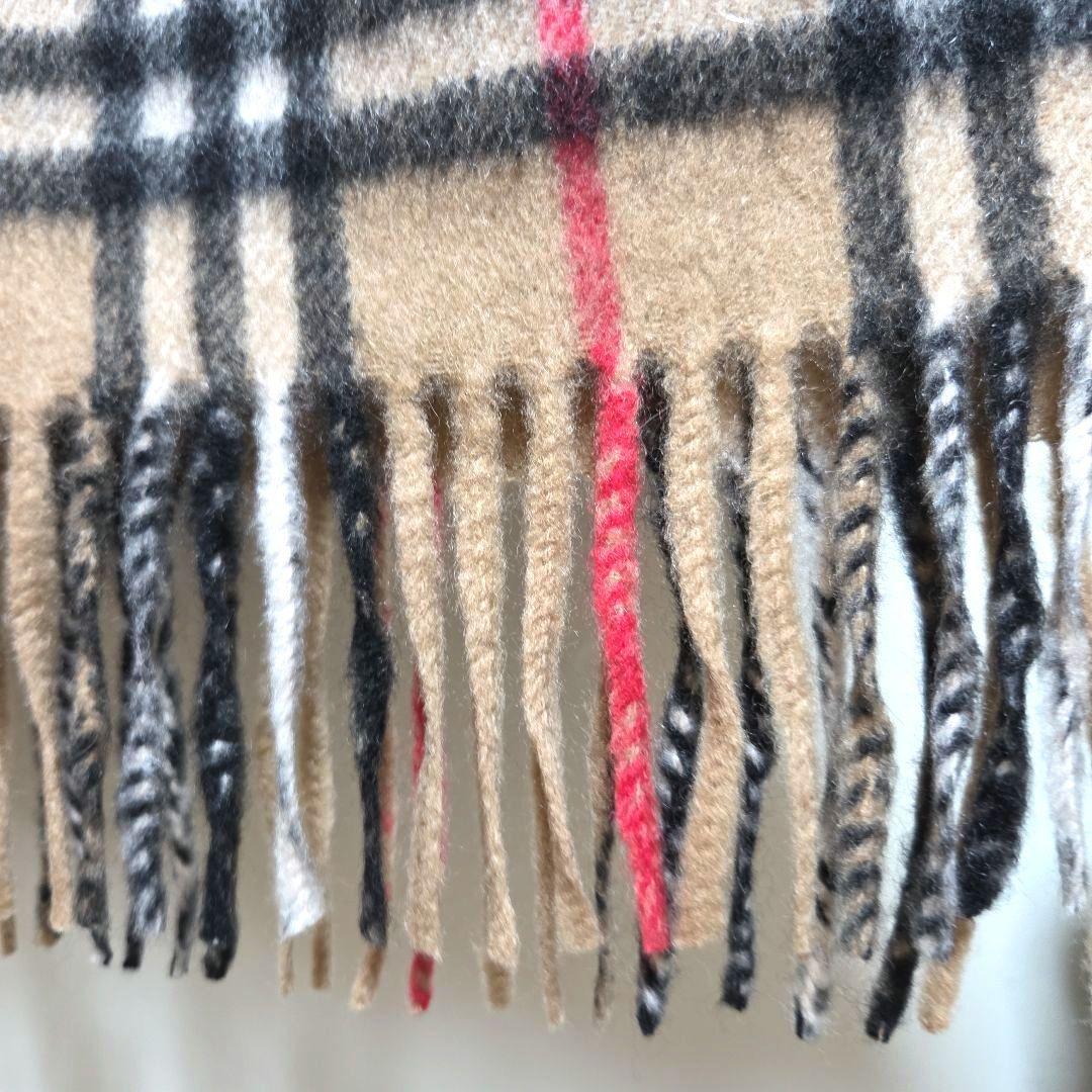 美品 BURBERRY カシミア100％マフラー ノバチェック