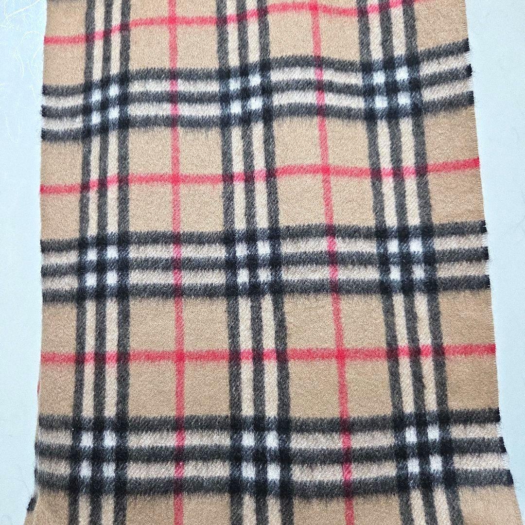 美品 BURBERRY カシミア100％マフラー ノバチェック