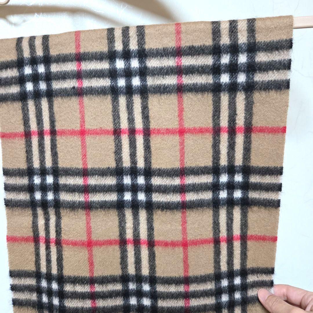 美品 BURBERRY カシミア100％マフラー ノバチェック