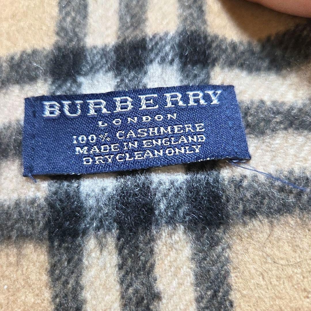 美品 BURBERRY カシミア100％マフラー ノバチェック