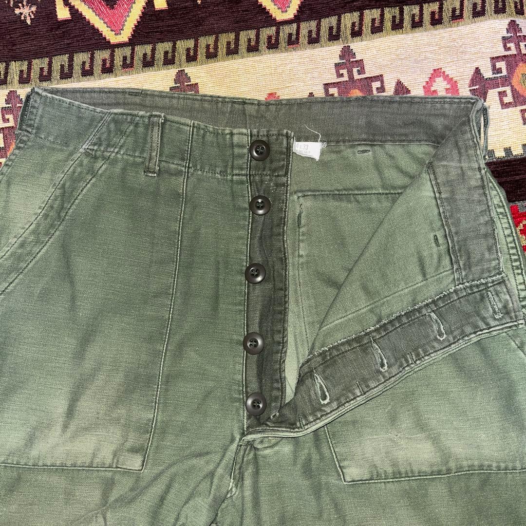 70s us army ベイカーパンツ34×33 og-107