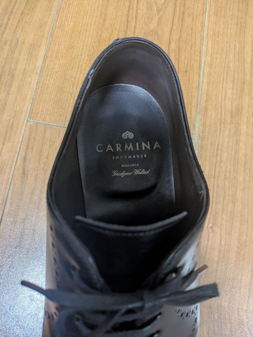 CARMINA ブラック メダリオン ドレスシューズ 7