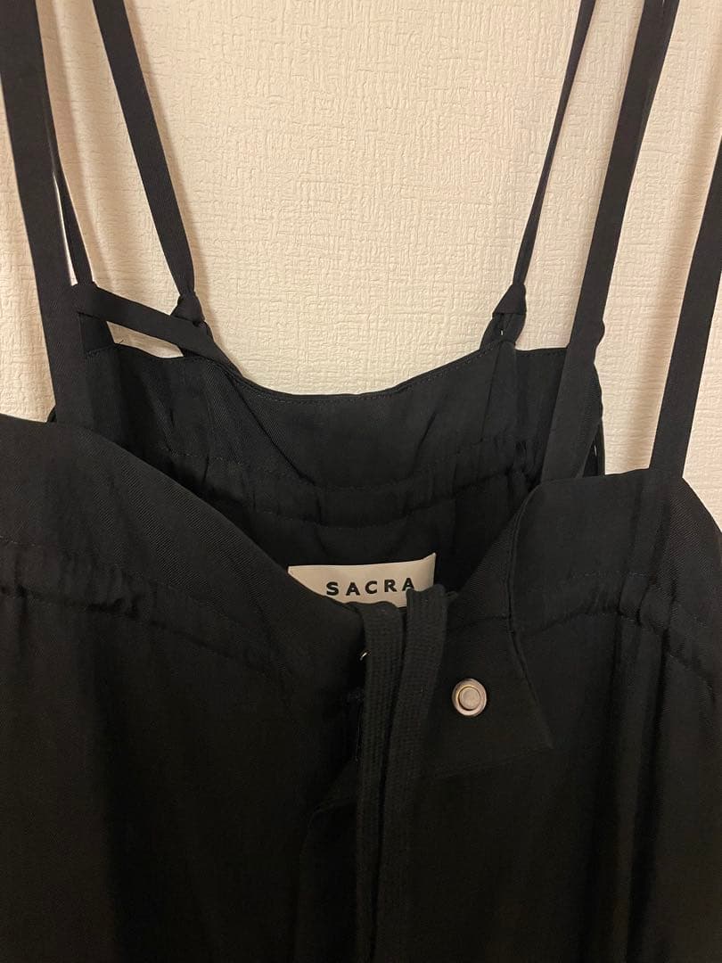 SACRA サロペット　ACETATE BRIGHT TWILL