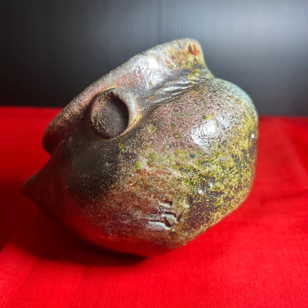 【佐久知 炎仙】秘色南蛮焼 壺【酒器・片口 急須の おまけ付き】