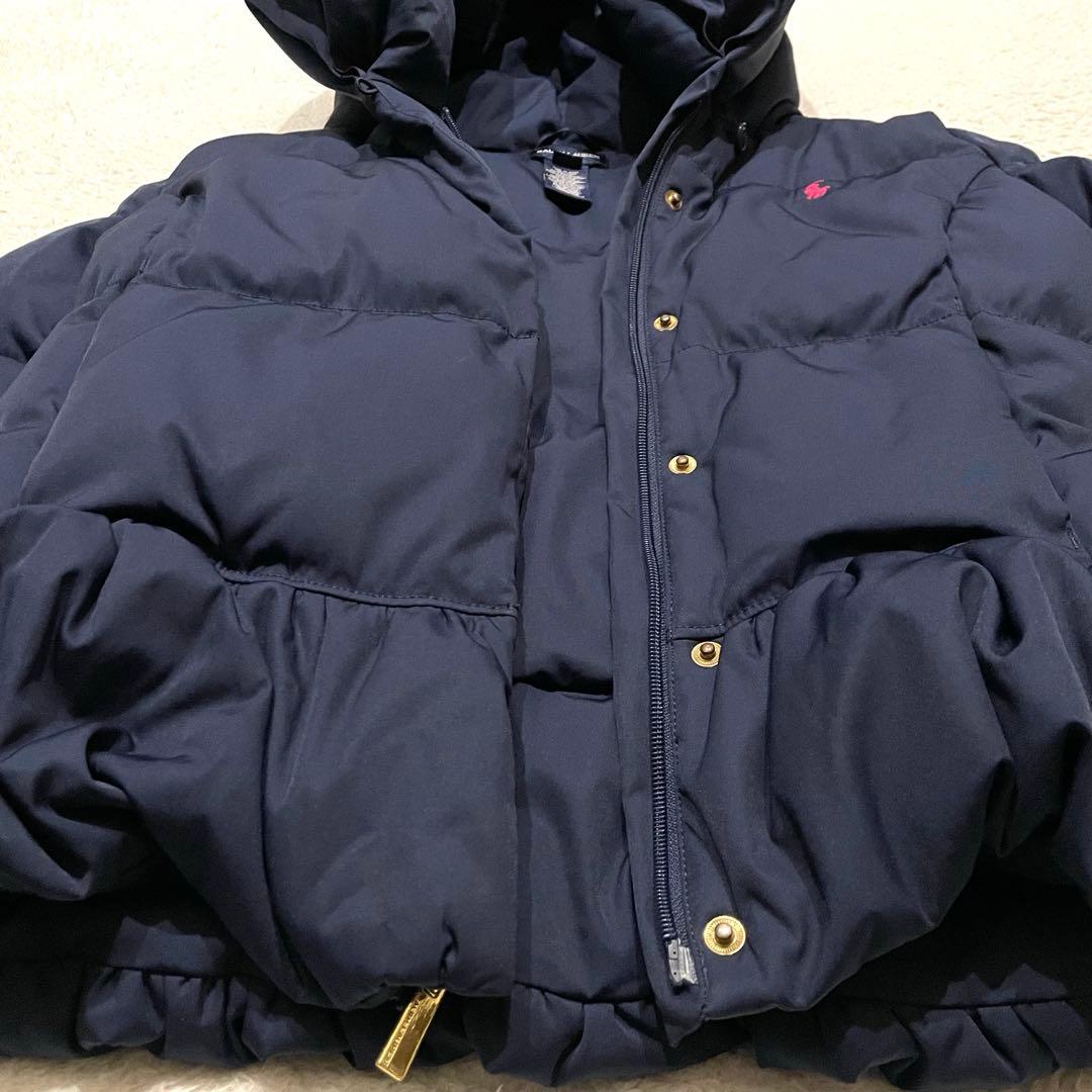 ポロラルフローレン ペプラムダウン ダウンジャケット ダウンコート 160