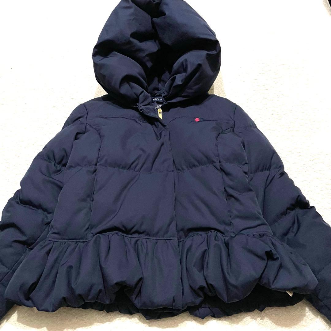 ポロラルフローレン ペプラムダウン ダウンジャケット ダウンコート 160