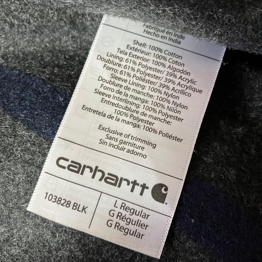 Carhartt 103828 デトロイトジャケット/L/メキシコ製/ブラック