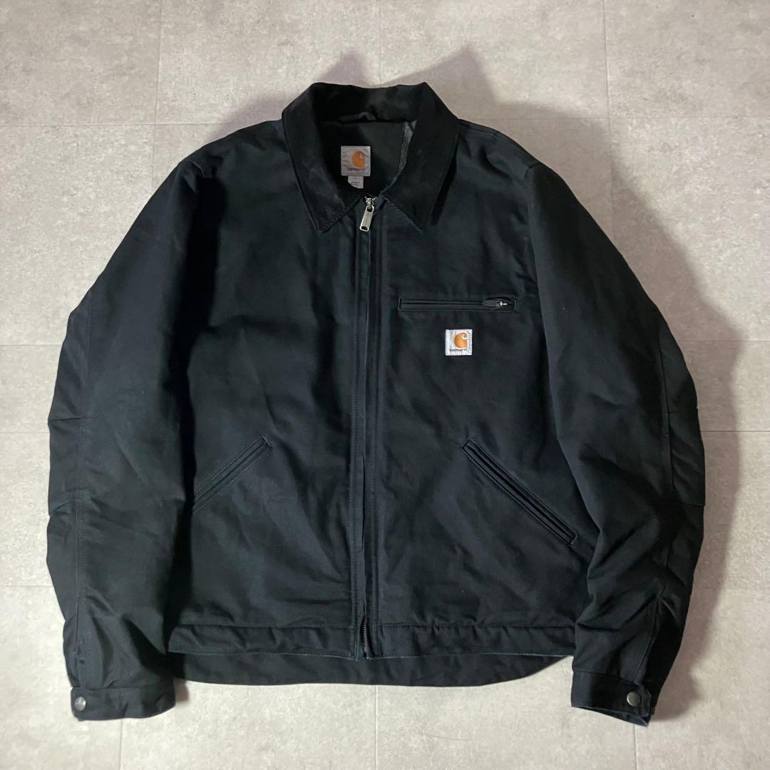 Carhartt 103828 デトロイトジャケット/L/メキシコ製/ブラック