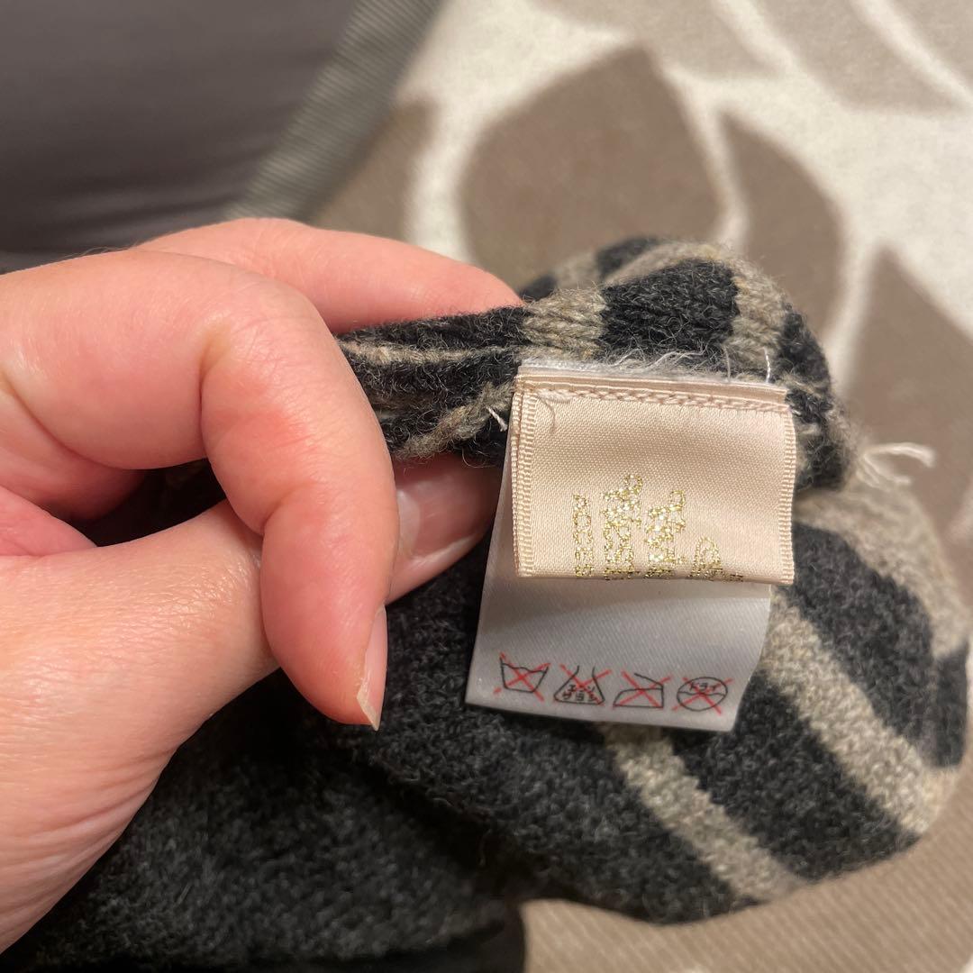 ヴィヴィアンウエストウッド ニット帽とマフラーセット (ほぼ未使用 タグなし)