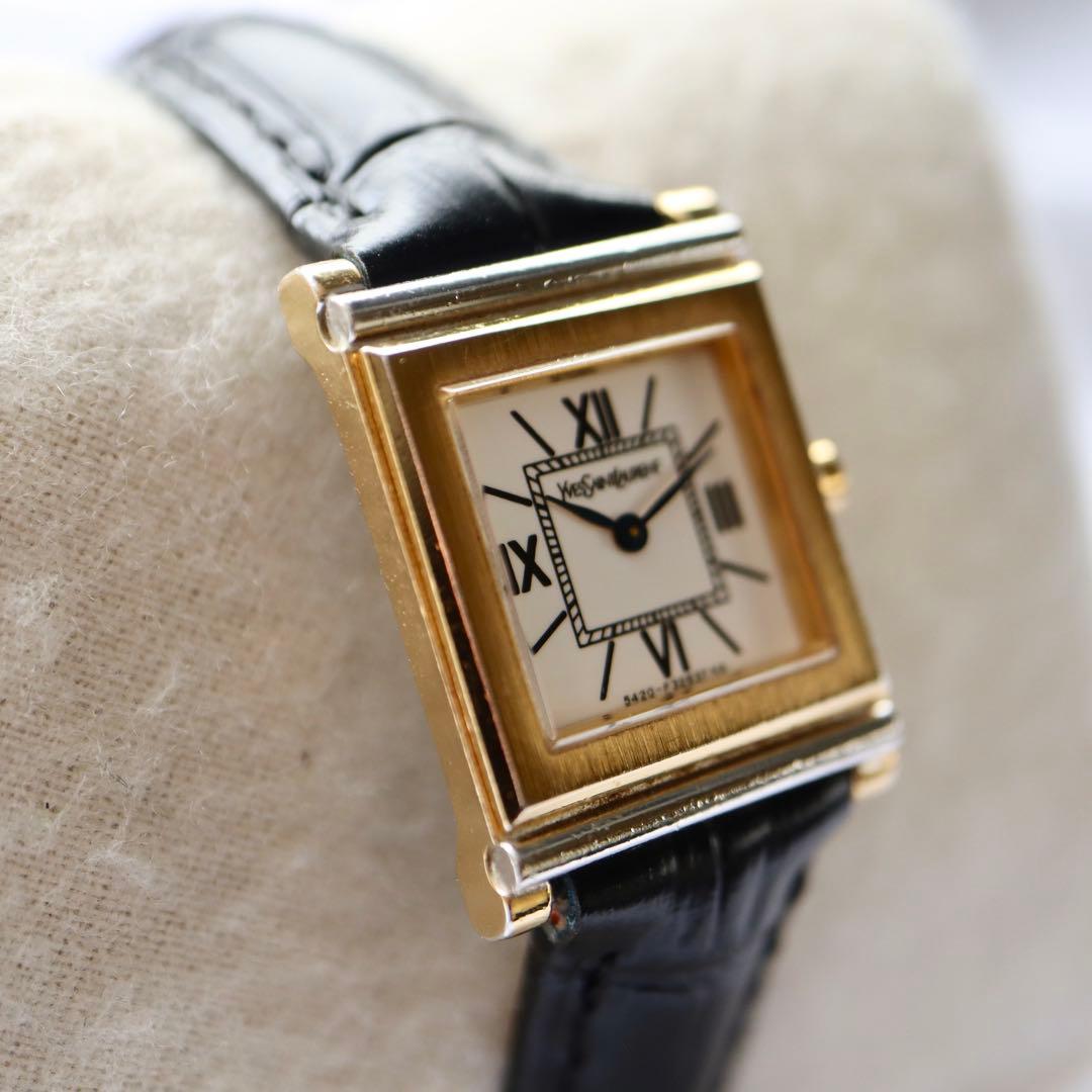 Yves Saint Laurent スクエア レディース腕時計 1384