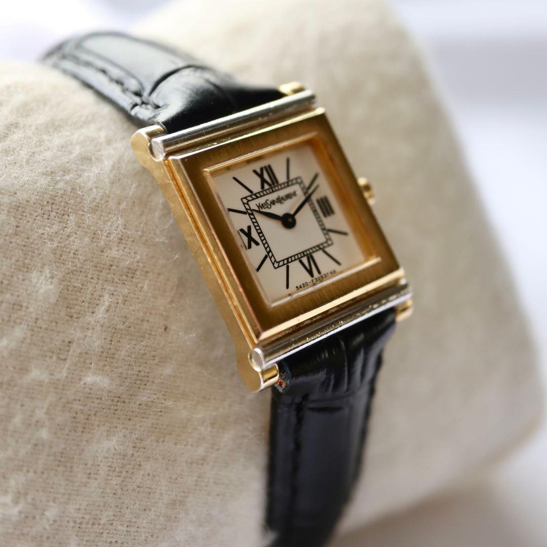 Yves Saint Laurent スクエア レディース腕時計 1384