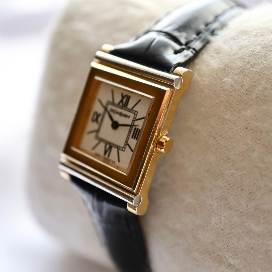 Yves Saint Laurent スクエア レディース腕時計 1384